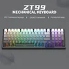 mehanička zicna tastatura ZIFRIEND ZT99 sivo crna (sivi switch)