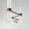 Artemide LED viseča svetilka Zephyr Linear, bronasta, 160 cm, aplikacija - Dnevna soba/jedilnica - Dizajn - bronasta, prosojna - Aluminij