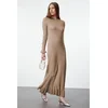 Trendyol Modest Ženska haljina Tctaw25Eb00016, Bež