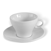 ClubHouse skodelica in krožnik Gardenia 225 ml bela