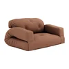 Oranžen raztegljivi kavč 140 cm Hippo - Karup Design