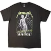 Metallica Majica Justice Faces Unisex Charcoal Grey 2XL