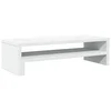Stalak za monitor bijeli 54 x 22 x 15 cm od konstruiranog drva