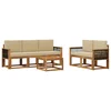 Set vanjskih sofa s jastukom 6 pcs
