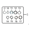 Set šoljica volana 6028-18-00000 za skuter Motovene New Adviser