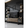 Hanah Home HANAH HOME Chrome Line Set - Walnut, Black garnitura pohištva za dnevno sobo, (20815899)