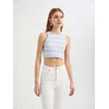 Hiccup Top pastelno lila/bela