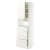 METOD / MAXIMERA Visoki element za ugradne uređaje, bela/Veddinge bela, 60x60x220 cm