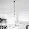 Opviq Luster Ring-13432, 41-127cm 15 cm, 3xE14, Crni