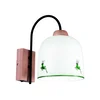 Kolarz A1352.61.G.100-Zidna lampa NONNA 1xE27/60W/230V jelenji hrast/bela/zelena