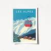 Lessentiel Maison Poster Les Alpes-1990, 29.7x42cm