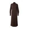 MM by Max Mara Pletena obleka LUGGIOSO temno rjava