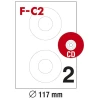 ETIKETE ILK ZA CD/DVD FI-117MM PK100L FORNAX F-C2