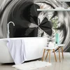 Tapeta umetniška abstrakcija v črno-beli varianti - 343x231