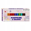 STARPAK Plastelin 12 barv prožen in mehak plastelin za otroke 1 kos.