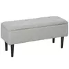 Homestar Shranjevalna klop 95x38x45 cm siva