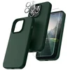 Tocol set za iPhone 14 Pro Max – ovitek + 2x steklo + 2x zaščita kamere, temno zelena
