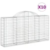Lučne gabionske košare 10kom 200x30x100/120cm pocinčano željezo