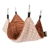 Lauren Design Viseča mreža za glodavce 30x30 cm rjave pikice + rjava minky