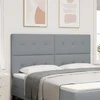 vidaXL vidaXL Naslon za glavo s poudarkom gumbov svetlo siva 180 cm Tkanina, (22052920)