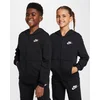 Nike K NSW CLUB FT HD FZ LS LBR, dječija jakna, crna FD3017