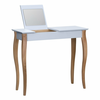 Svetlo siva toaletna mizica z ogledalom Ragaba Dressing Table, dolžina 85 cm