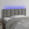 LED uzglavlje svjetlosivo 100x5x78/88 cm baršunasto