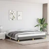 Den Posteljni okvir temno siv 200x200 cm blago