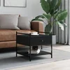 Stolić za kavu crni 50 x 50 x 50 cm od konstruiranog drva