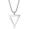 Ogrlica Simple Triangle-Srebrna KP33477