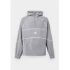 Mikina New Balance Trackside Polar Fleece Hoodie Off-Line Grey L