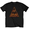 Def Leppard Majica Classic Triangle Unisex Black L