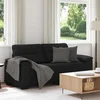 vidaXL Dvosed črne barve 180x81x84 cm blago