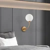 Opviq Zidna lampa Sferis-15030, 15x26x35cm, IP20, Zlatno-bela boje