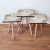 Hanah Home Set klub stočića 3Shp342, 3 komada, Zelena