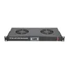 Ventilacioni panel-polica, dva ventilatora i termostat, 1U