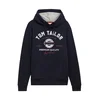 TOM TAILOR Majica  marine / temno rdeča / bela