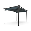 Blumfeldt Pantheon Robust Pergola, 3x4 m, prašno barvano jeklo, odporno na vremenske vplive, s stranskimi roloji