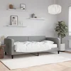 Dnevni krevet s madracem svjetlosivi 90 x 200 cm od tkanine