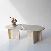 HANAH HOME Sto za dnevnu sobu Missisipi Travertine