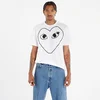 Majice Comme des Garçons PLAY Heart Logo Short Sleeve Tee UNISEX White L