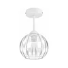BRILAGI - LED plafonski luster RETRO GLASS 1xE27/60W/230V prečnik 18 cm bela/prozirna
