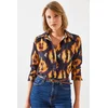 Bianco Lucci Womens Patterned Shirt MBMS010
