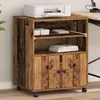 Držač za printer Staro drvo 60 x 48 x 74 cm Konstruirano drvo