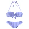 VIVANCE Bikini svetlo modra/bela