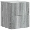 vidaXL vidaXL Stenski nočni omarici s predalom Siva Sonoma 33 x 34,5 x 40 cm, (5000209762)