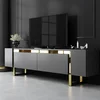 HANAH HOME TV polica Yildiz Anthracite Gold