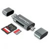 Vention Večnamenski čitalnik kartic USB 3.0, kovinski, siv