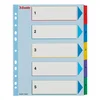 Kazalo, laminiran karton, A4 maxi, 1–5, ponovno pisljivo, ESSELTE