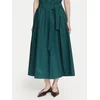 Weekend Max Mara Midi krilo Alpaca 2625106041 Temno zelena Regular Fit